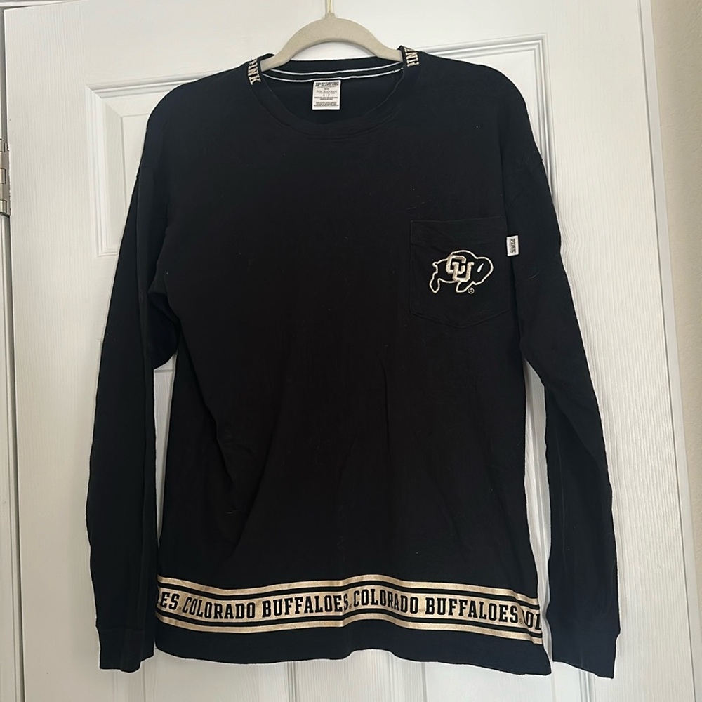 UNIVERSITY OF COLORADO- BOULDER CU BOULDER PINK VS LONF SLEEVE